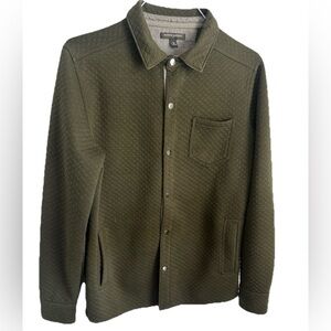 Banana Republic Quilted Shirt Jacket Olive Green Men’s sz M